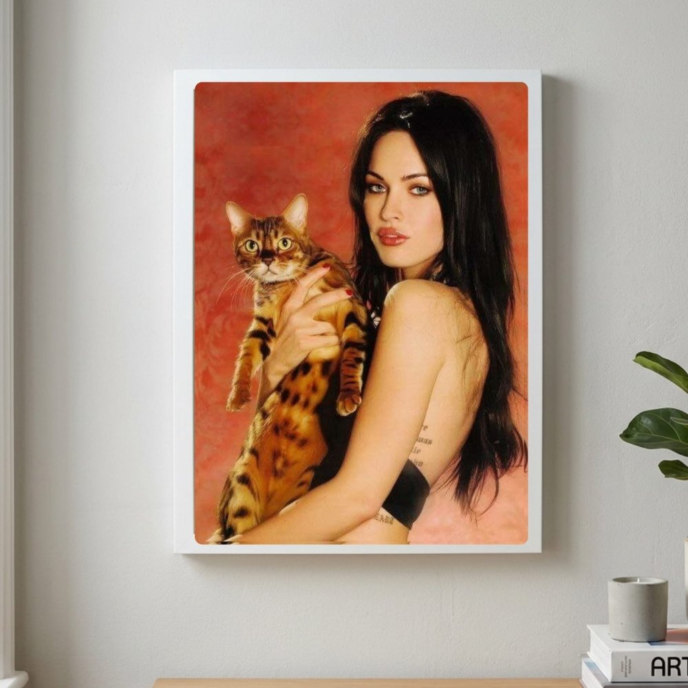 Megan Fox Poster with Frame - Vibes DistrictMegan Fox Poster with Frame poster SilverVibes District