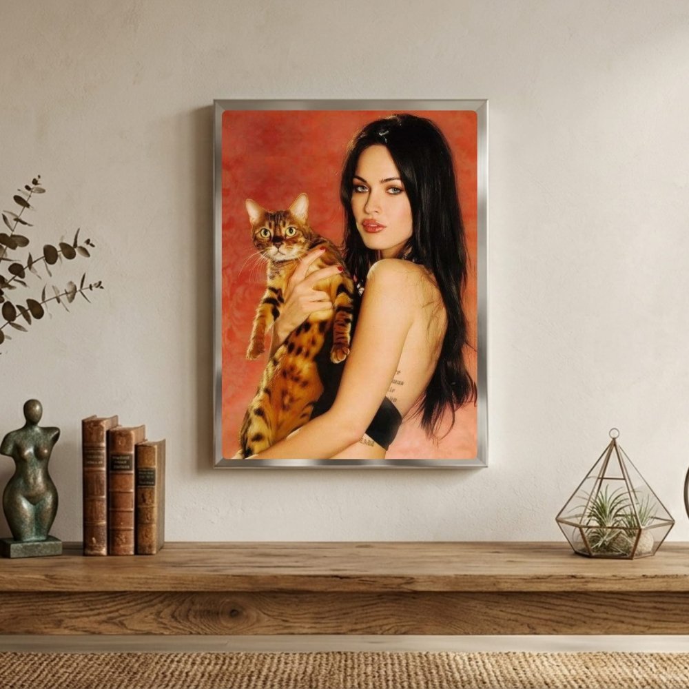 Megan Fox Poster with Frame - Vibes DistrictMegan Fox Poster with Frame poster SilverVibes District
