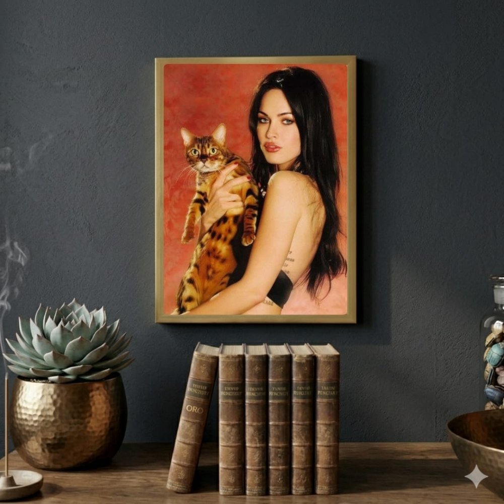 Megan Fox Poster with Frame - Vibes DistrictMegan Fox Poster with Frame poster SilverVibes District