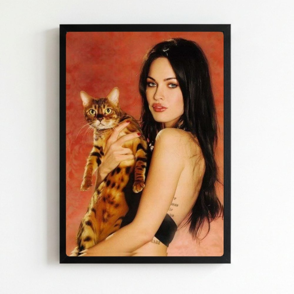 Megan Fox Poster with Frame - Vibes DistrictMegan Fox Poster with Frame poster NeroVibes District