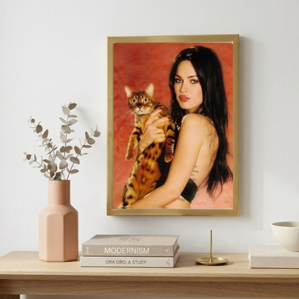 Megan Fox Poster with Frame - Vibes DistrictMegan Fox Poster with Frame poster SilverVibes District