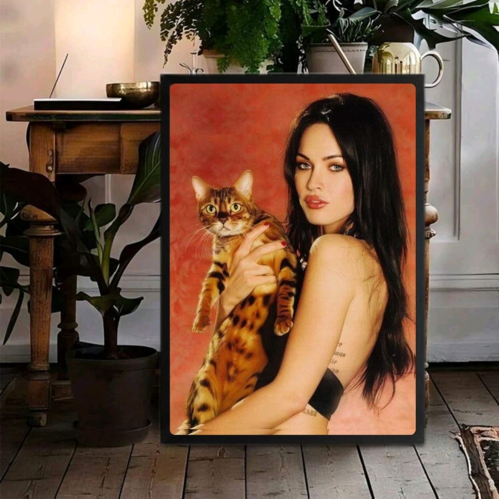 Megan Fox Poster with Frame - Vibes DistrictMegan Fox Poster with Frame poster SilverVibes District
