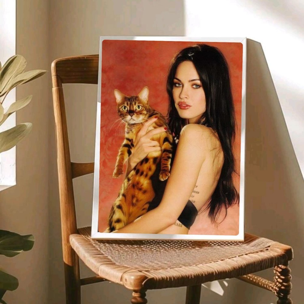 Megan Fox Poster with Frame - Vibes DistrictMegan Fox Poster with Frame poster SilverVibes District