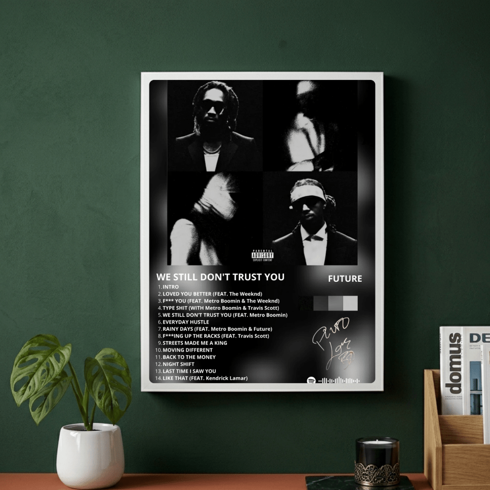 Metro Boomin & Future - We Still Don't Trust You Poster with Frame - Vibes DistrictMetro Boomin & Future - We Still Don't Trust You Poster with Frame GoldVibes District