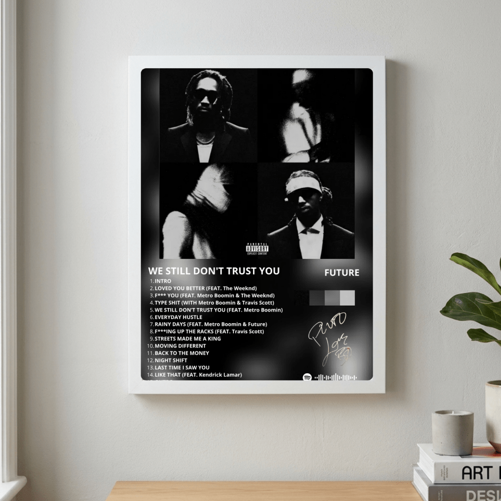 Metro Boomin & Future - We Still Don't Trust You Poster with Frame - Vibes DistrictMetro Boomin & Future - We Still Don't Trust You Poster with Frame GoldVibes District