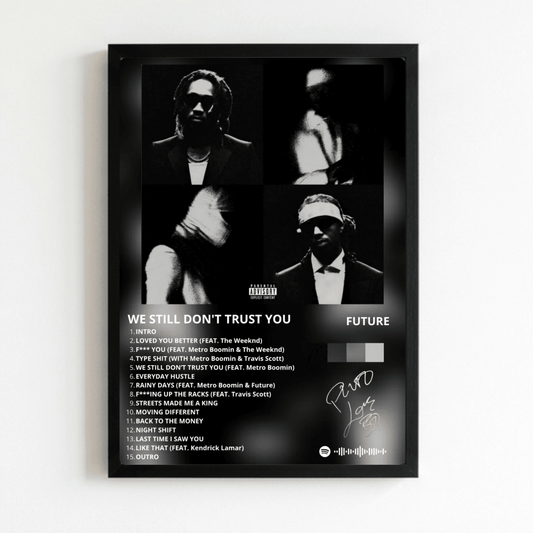 Metro Boomin & Future - We Still Don't Trust You Poster with Frame - Vibes DistrictMetro Boomin & Future - We Still Don't Trust You Poster with Frame NeroVibes District