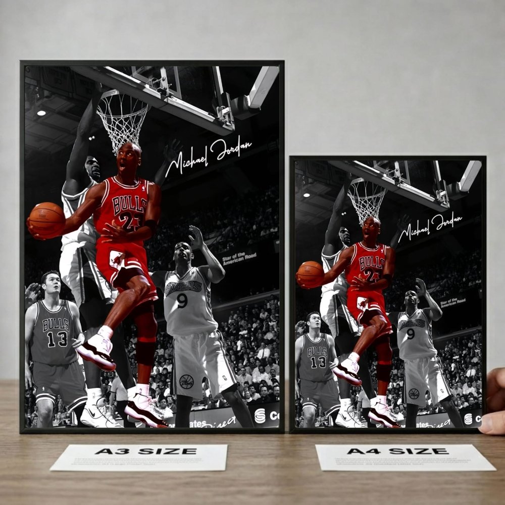Michael Jordan and Kobe Briant - Basket - Vibes DistrictMichael Jordan and Kobe Briant - Basket poster NeroVibes District