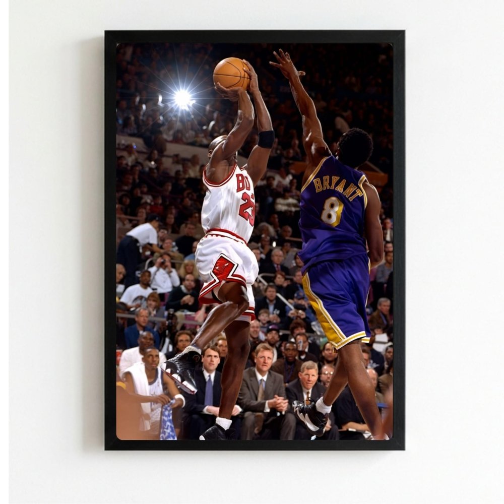 Michael Jordan and Kobe Briant - Basket - Vibes DistrictMichael Jordan and Kobe Briant - Basket poster NeroVibes District