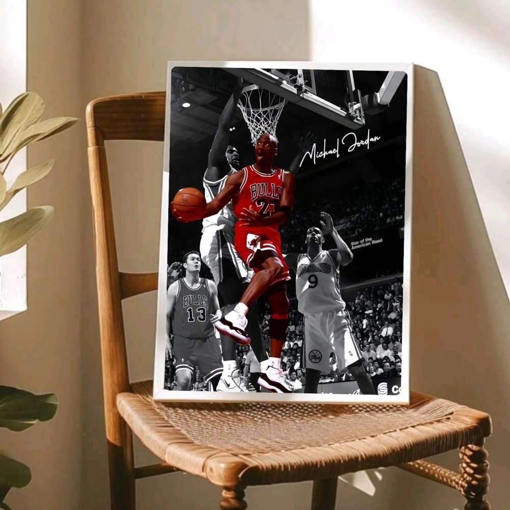 Michael Jordan and Kobe Briant - Basket - Vibes DistrictMichael Jordan and Kobe Briant - Basket poster NeroVibes District