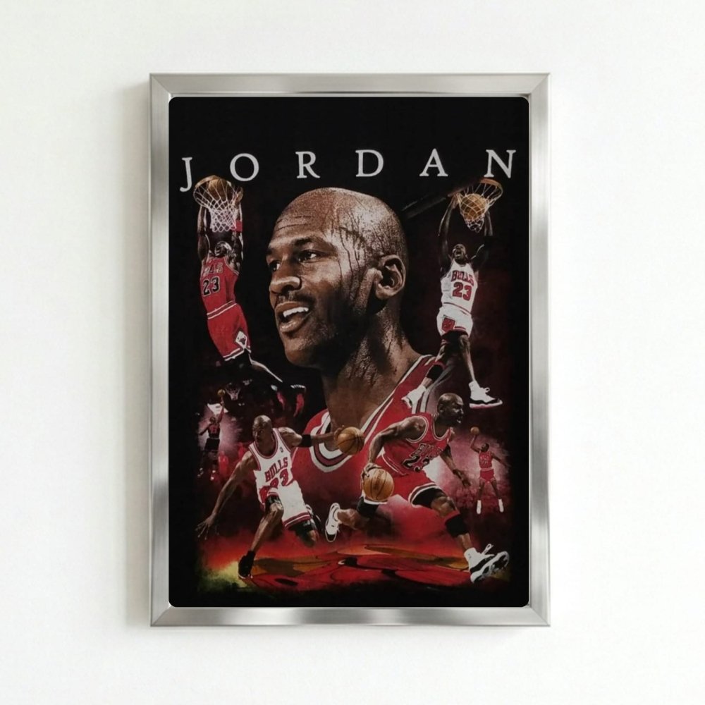 Michael Jordan - Basket - Vibes DistrictMichael Jordan - Basket poster SilverVibes District