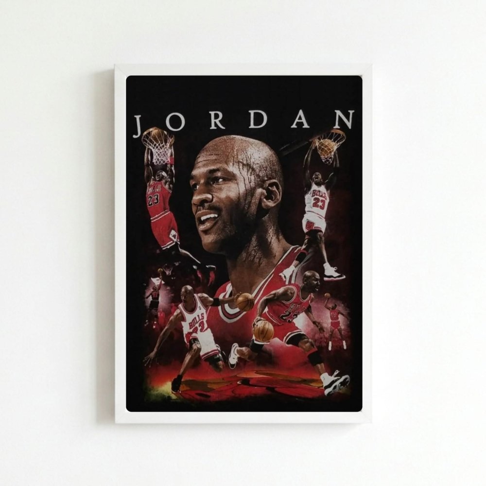 Michael Jordan - Basket - Vibes DistrictMichael Jordan - Basket poster BiancoVibes District