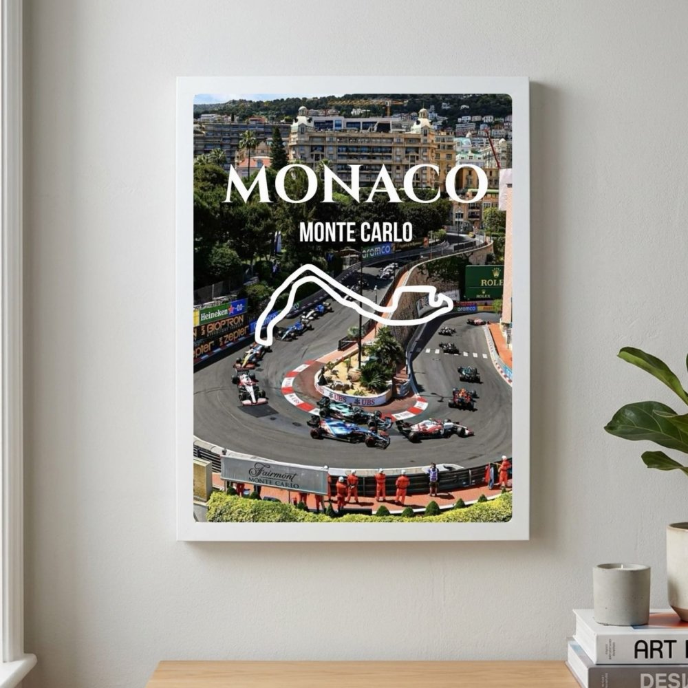 Monaco F1 Poster with Frame - Vibes DistrictMonaco F1 Poster with Frame poster GoldVibes District
