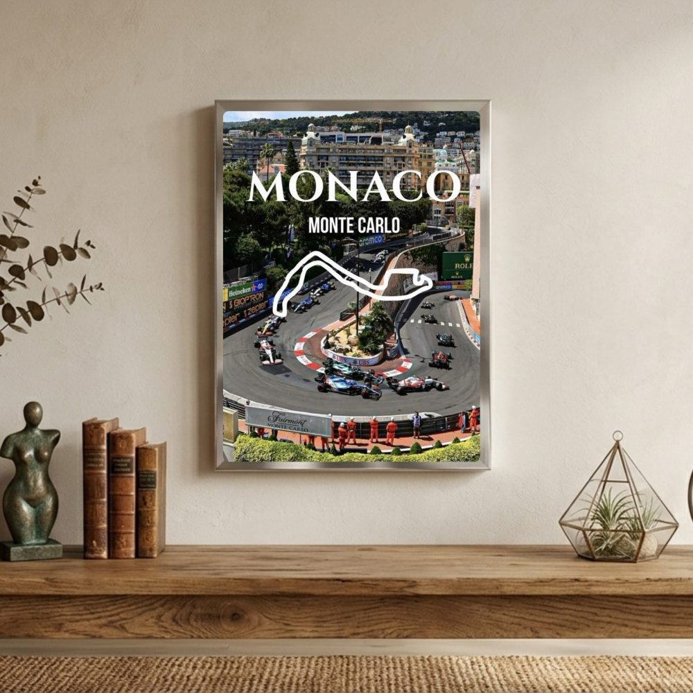 Monaco F1 Poster with Frame - Vibes DistrictMonaco F1 Poster with Frame poster GoldVibes District