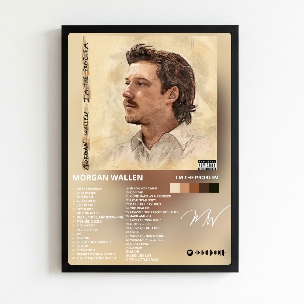 morgan wallen - i am the problem - Vibes Districtmorgan wallen - i am the problem poster NeroVibes District