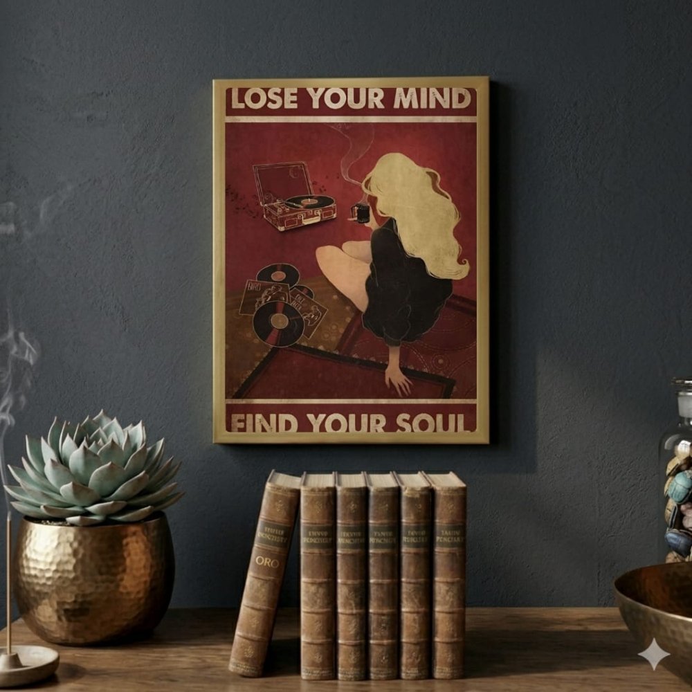 Music girl house deco - Vibes DistrictMusic girl house deco poster NeroVibes District