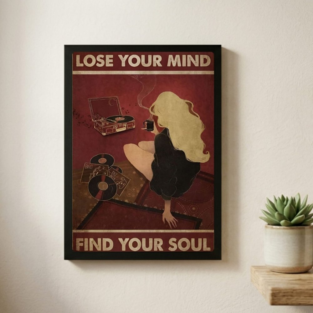Music girl house deco - Vibes DistrictMusic girl house deco poster NeroVibes District