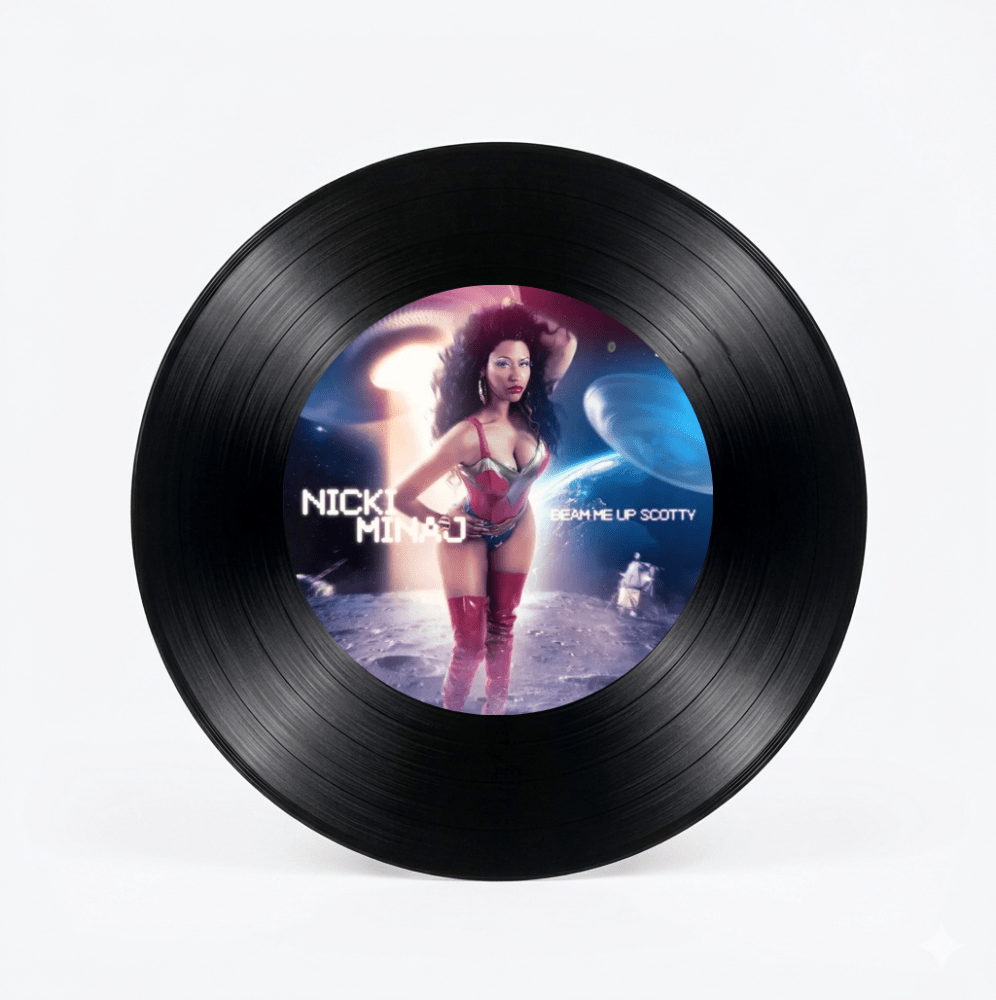 Nicki Minaj – Beam Me Up Scotty Decorative Wall Vinyl - Vibes DistrictNicki Minaj – Beam Me Up Scotty Decorative Wall Vinyl Vinyl Vibes District