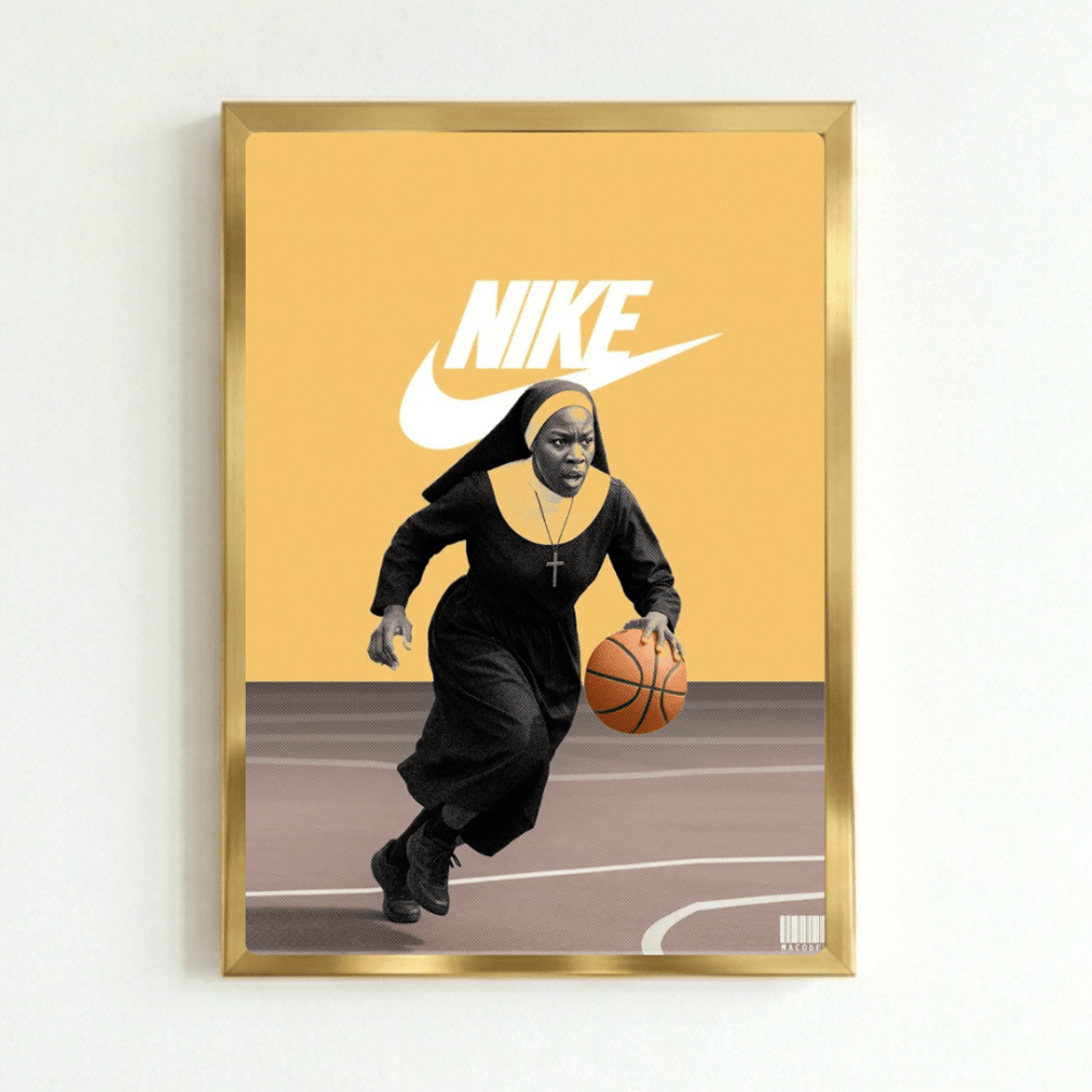 Nike - Vibes DistrictNike poster GoldVibes District