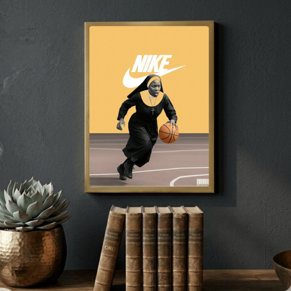 Nike - Vibes DistrictNike poster GoldVibes District