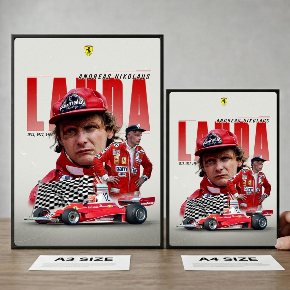Niki Lauda, ferrari f1 - Vibes DistrictNiki Lauda, ferrari f1 poster SilverVibes District