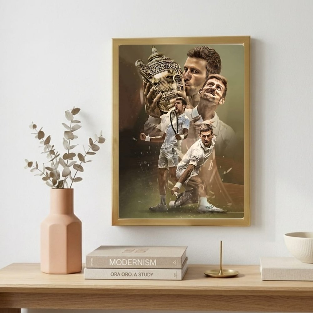 novak djokovic - Vibes Districtnovak djokovic poster GoldVibes District