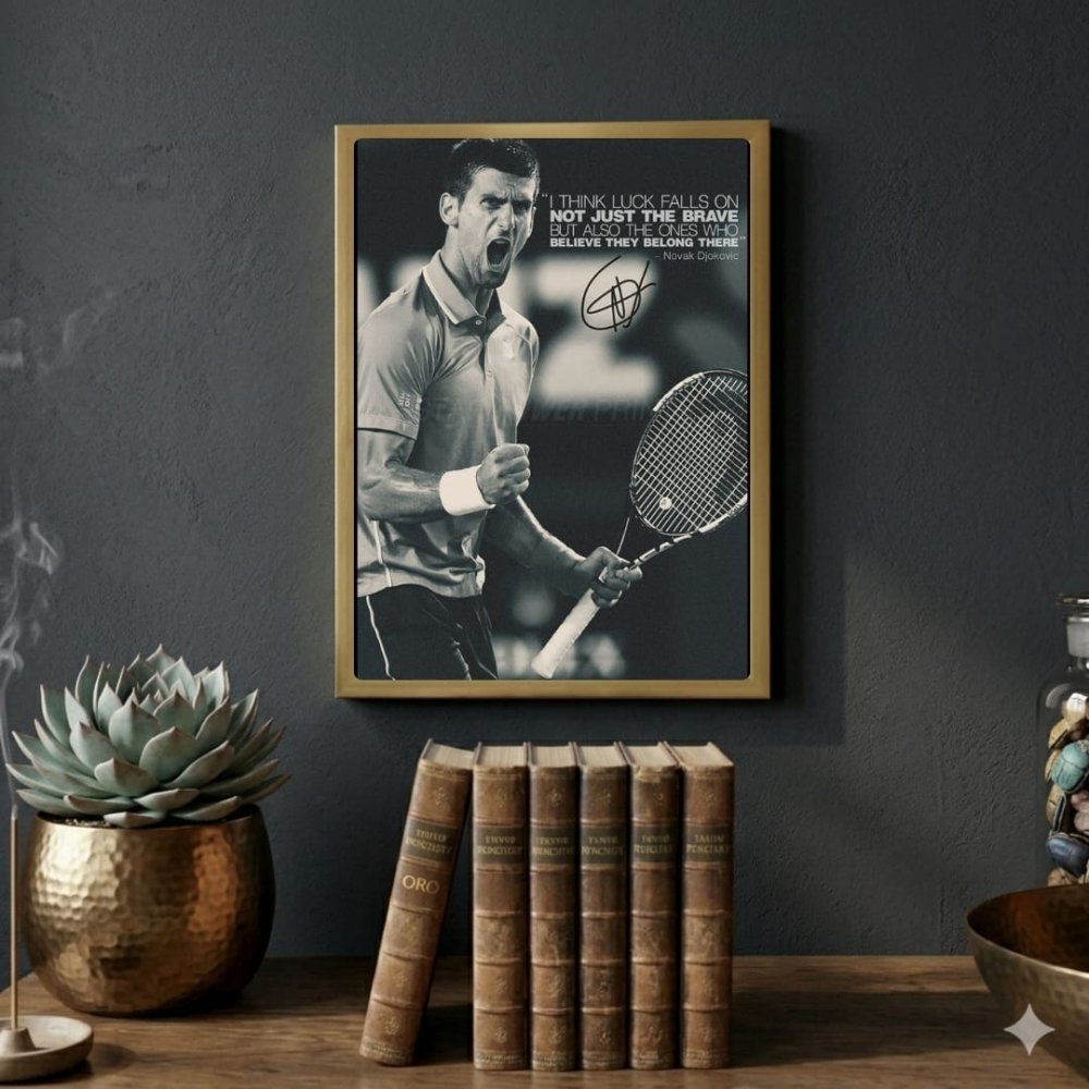 novak djokovic - Vibes Districtnovak djokovic poster GoldVibes District