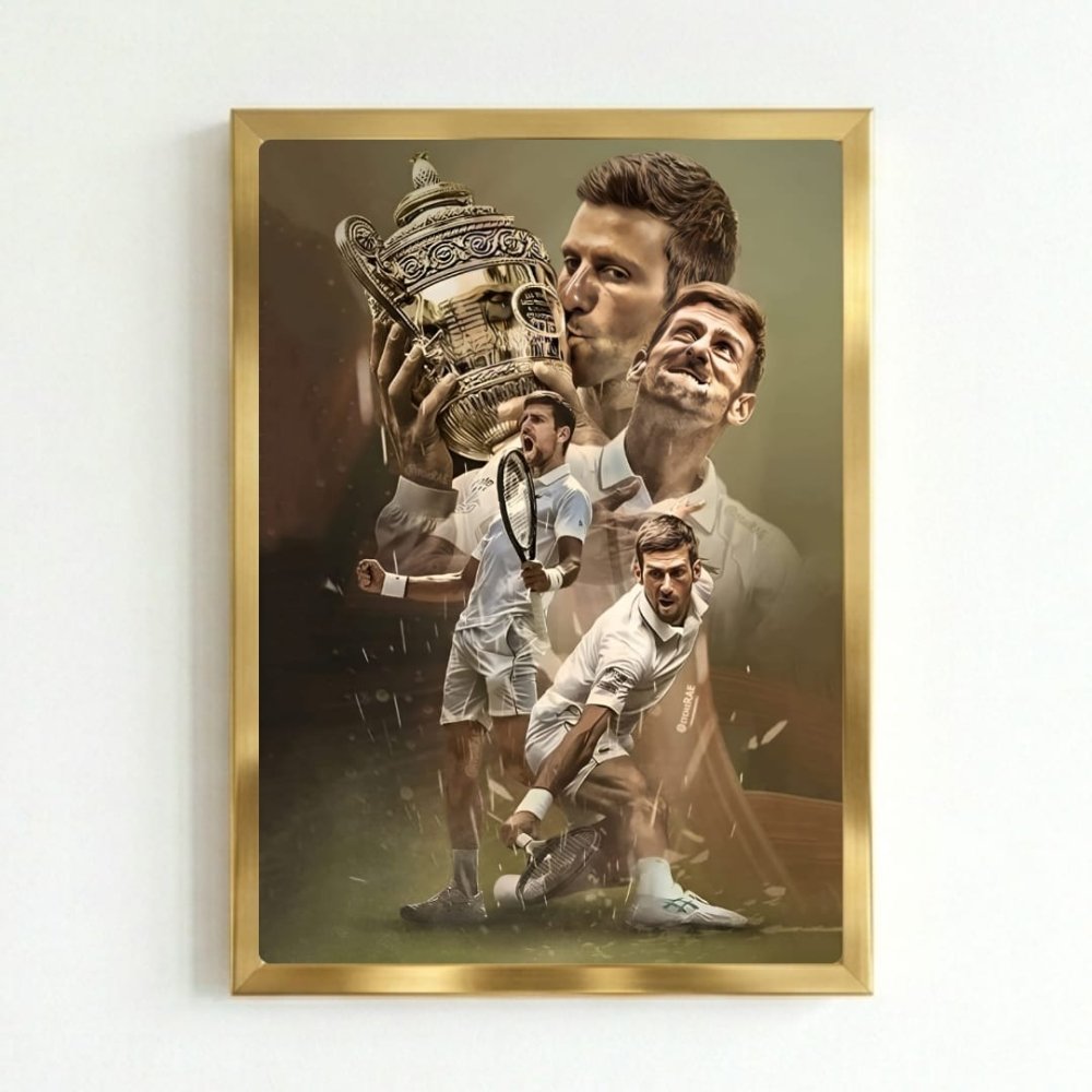 novak djokovic - Vibes Districtnovak djokovic poster GoldVibes District