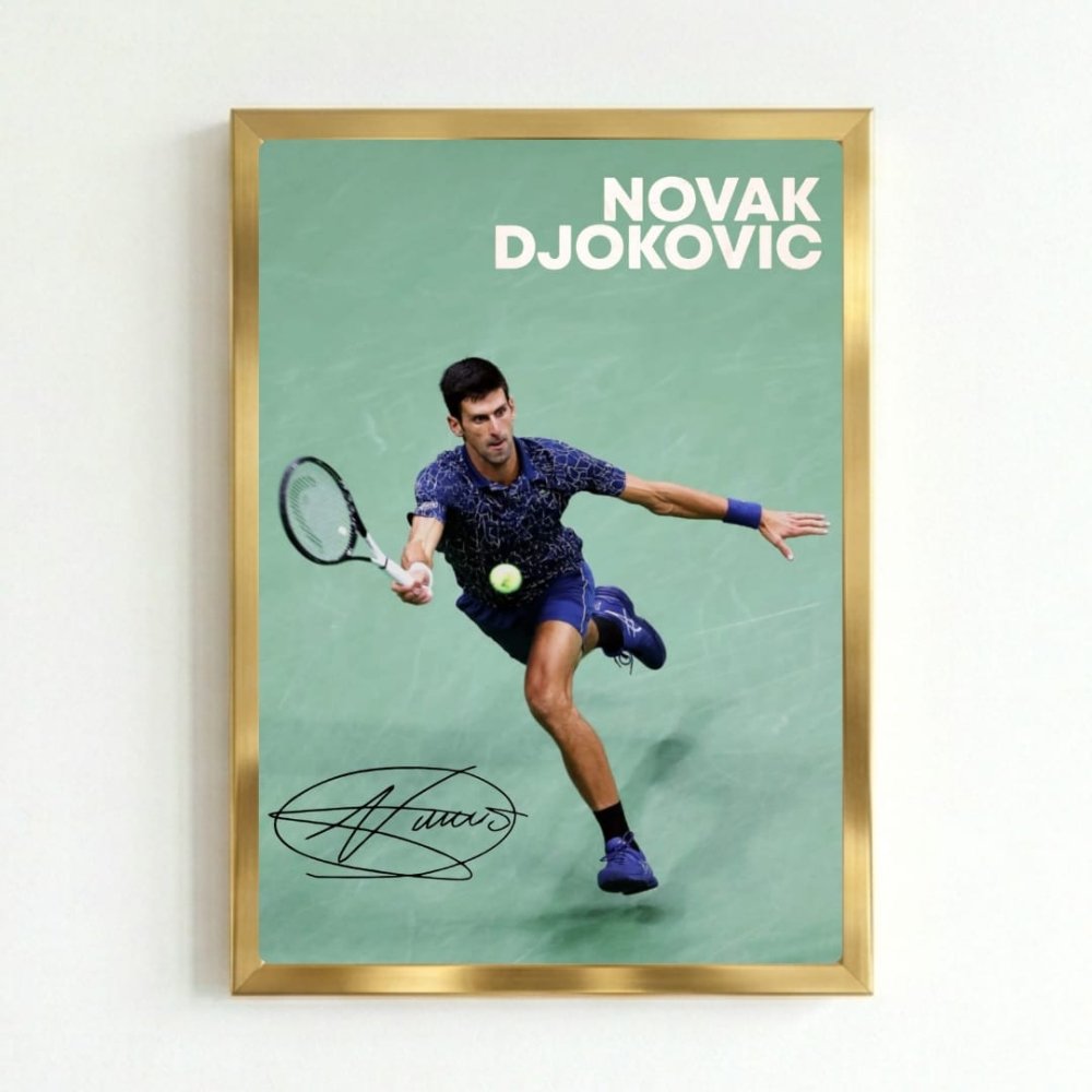 novak djokovic - Vibes Districtnovak djokovic poster GoldVibes District