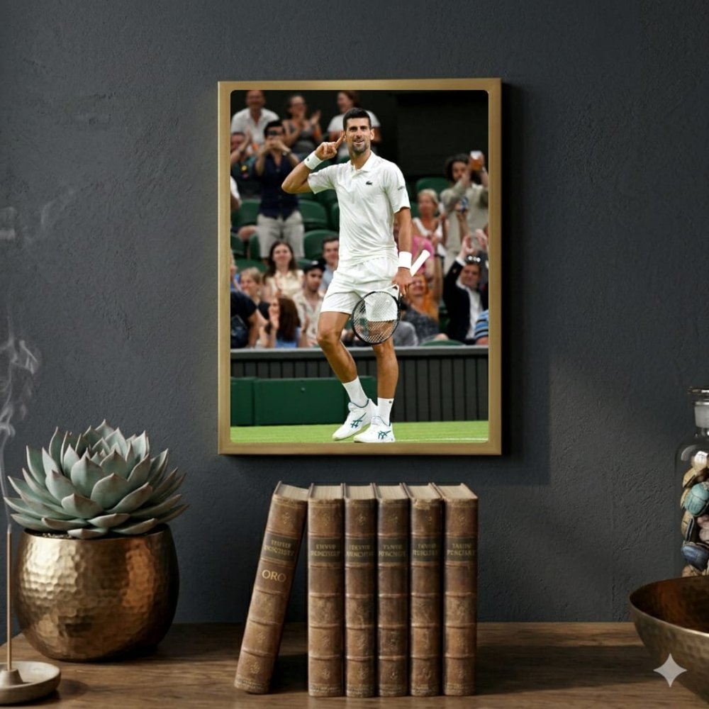 novak djokovic - tennis - Vibes Districtnovak djokovic - tennis poster SilverVibes District