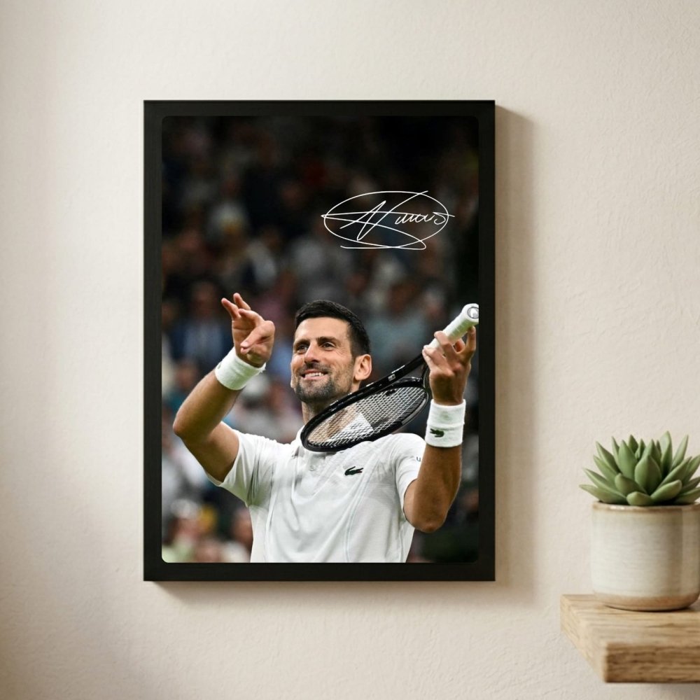 novak djokovic - tennis - Vibes Districtnovak djokovic - tennis poster GoldVibes District