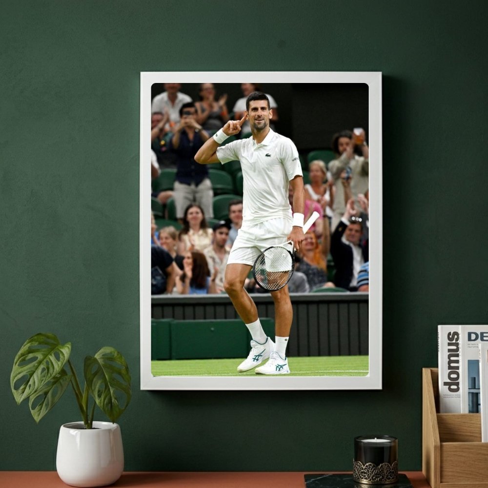 novak djokovic - tennis - Vibes Districtnovak djokovic - tennis poster SilverVibes District