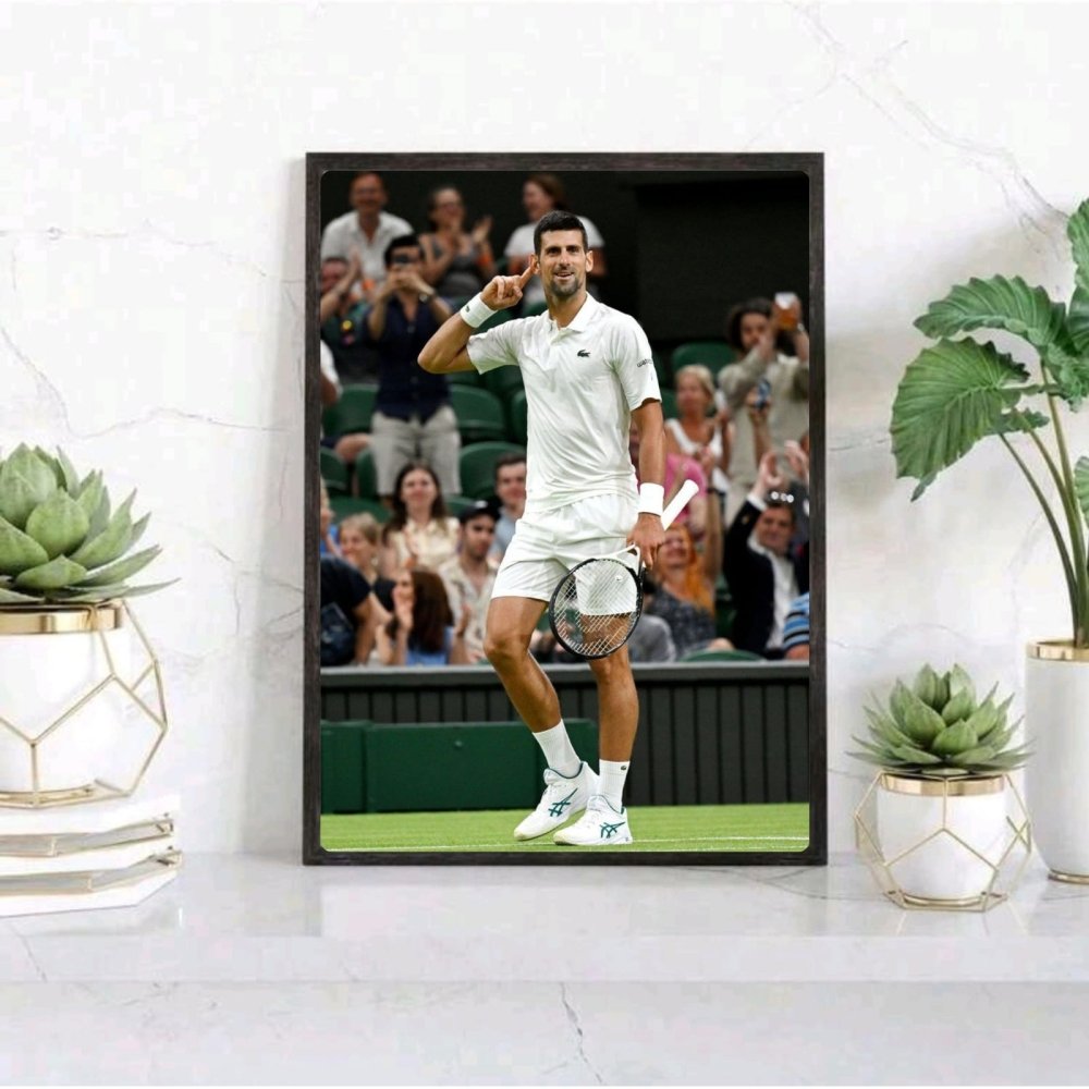 novak djokovic - tennis - Vibes Districtnovak djokovic - tennis poster SilverVibes District