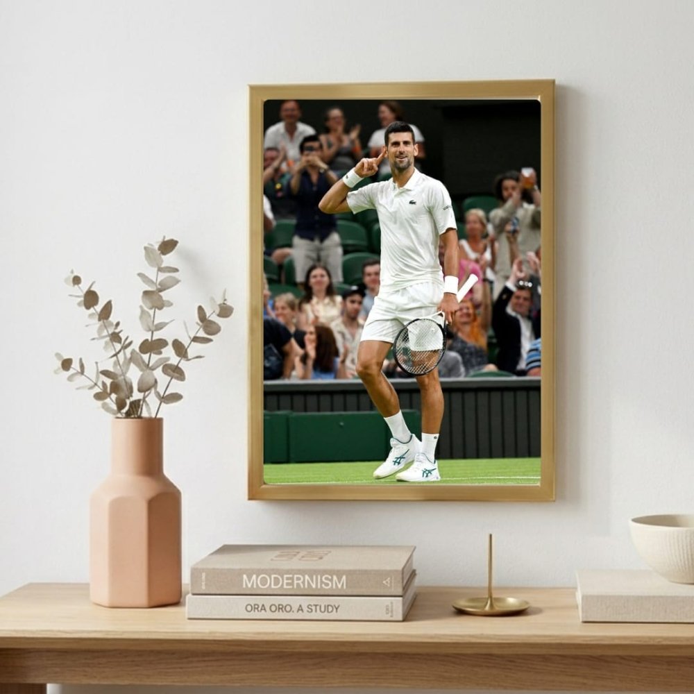 novak djokovic - tennis - Vibes Districtnovak djokovic - tennis poster SilverVibes District