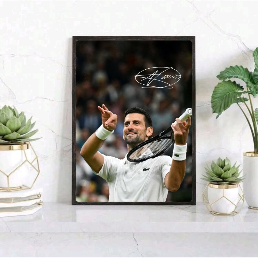 novak djokovic - tennis - Vibes Districtnovak djokovic - tennis poster GoldVibes District