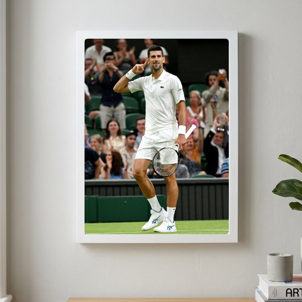 novak djokovic - tennis - Vibes Districtnovak djokovic - tennis poster SilverVibes District