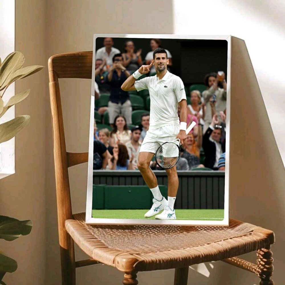 novak djokovic - tennis - Vibes Districtnovak djokovic - tennis poster SilverVibes District