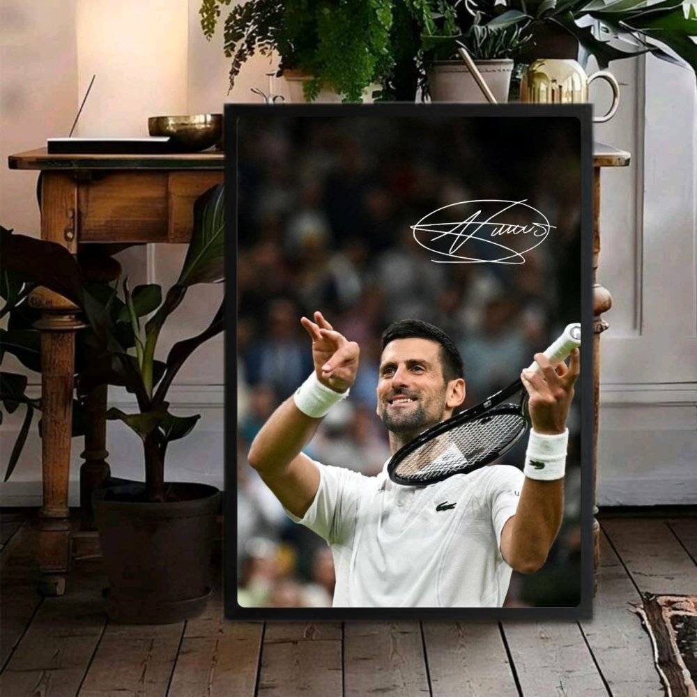 novak djokovic - tennis - Vibes Districtnovak djokovic - tennis poster GoldVibes District