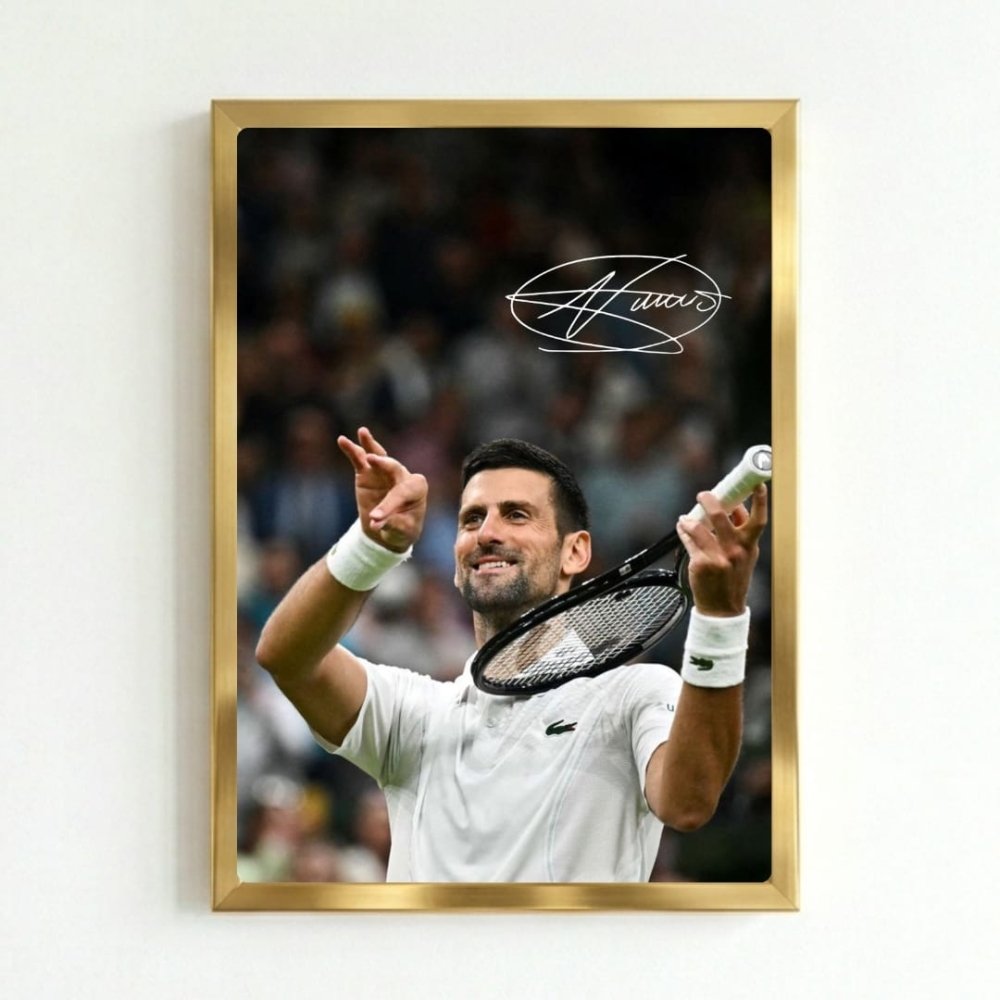 novak djokovic - tennis - Vibes Districtnovak djokovic - tennis poster GoldVibes District