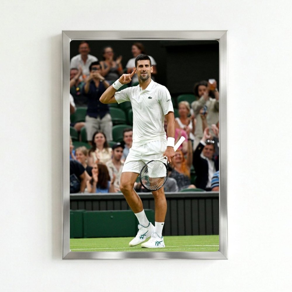 novak djokovic - tennis - Vibes Districtnovak djokovic - tennis poster SilverVibes District