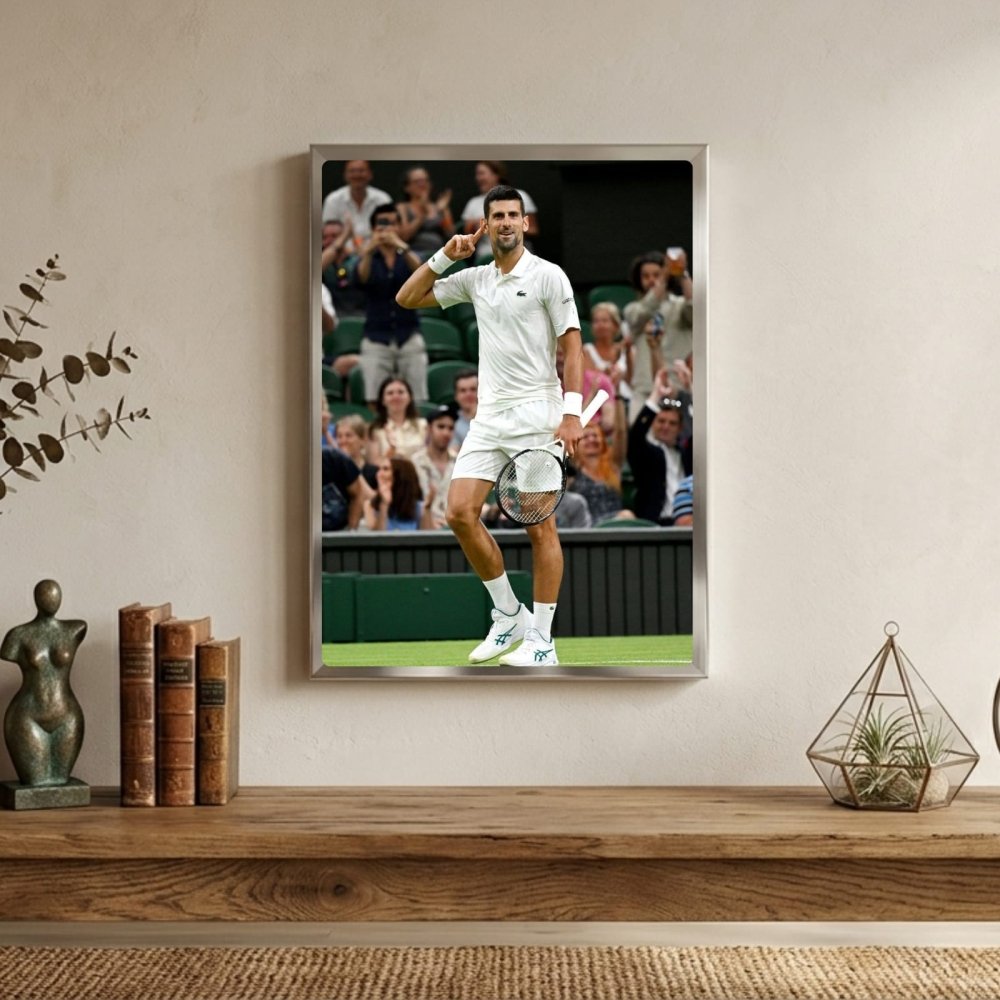 novak djokovic - tennis - Vibes Districtnovak djokovic - tennis poster SilverVibes District
