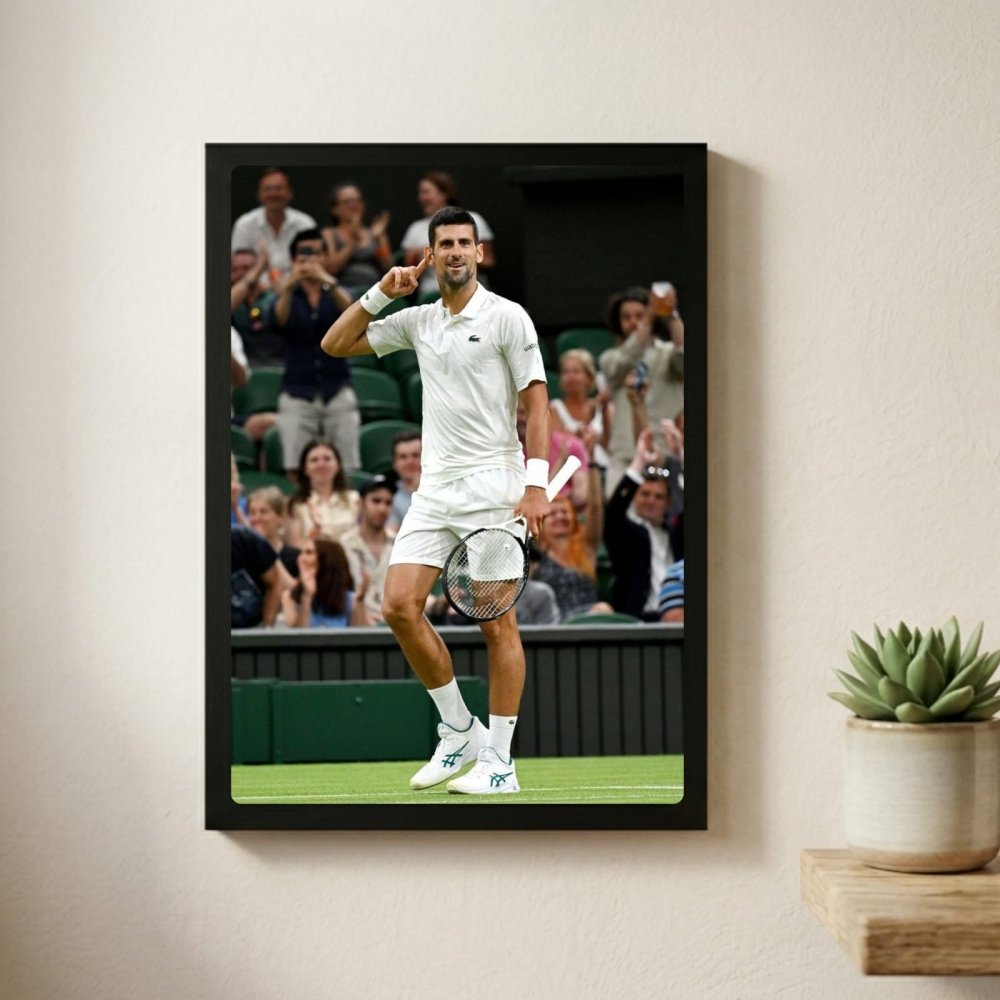 novak djokovic - tennis - Vibes Districtnovak djokovic - tennis poster SilverVibes District
