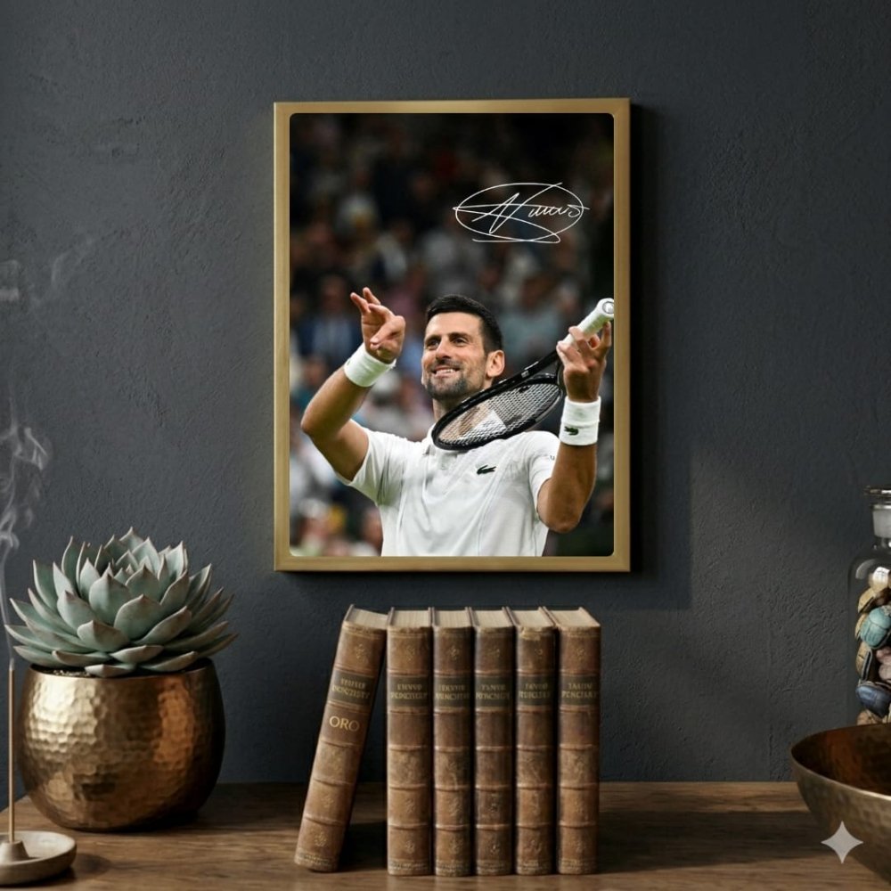 novak djokovic - tennis - Vibes Districtnovak djokovic - tennis poster GoldVibes District