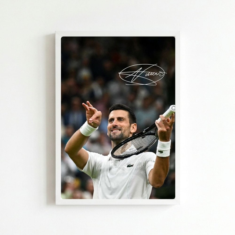novak djokovic - tennis - Vibes Districtnovak djokovic - tennis poster BiancoVibes District
