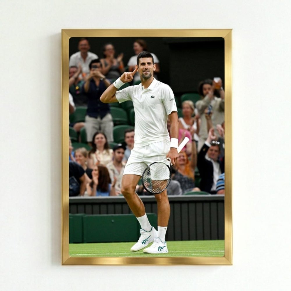 novak djokovic - tennis - Vibes Districtnovak djokovic - tennis poster GoldVibes District