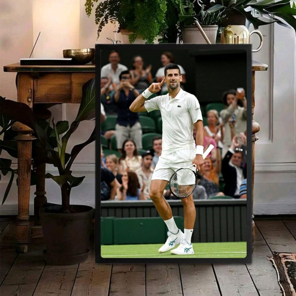 novak djokovic - tennis - Vibes Districtnovak djokovic - tennis poster SilverVibes District