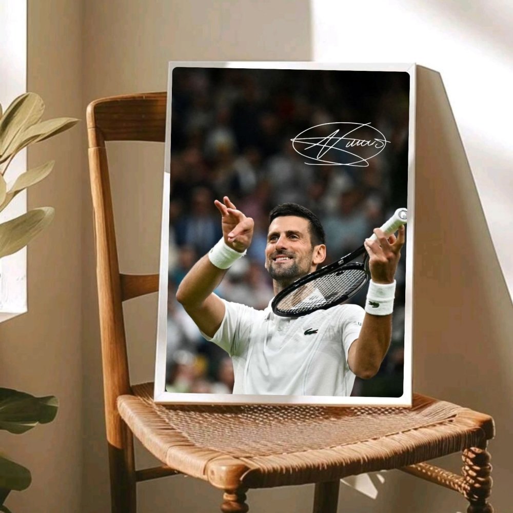 novak djokovic - tennis - Vibes Districtnovak djokovic - tennis poster GoldVibes District