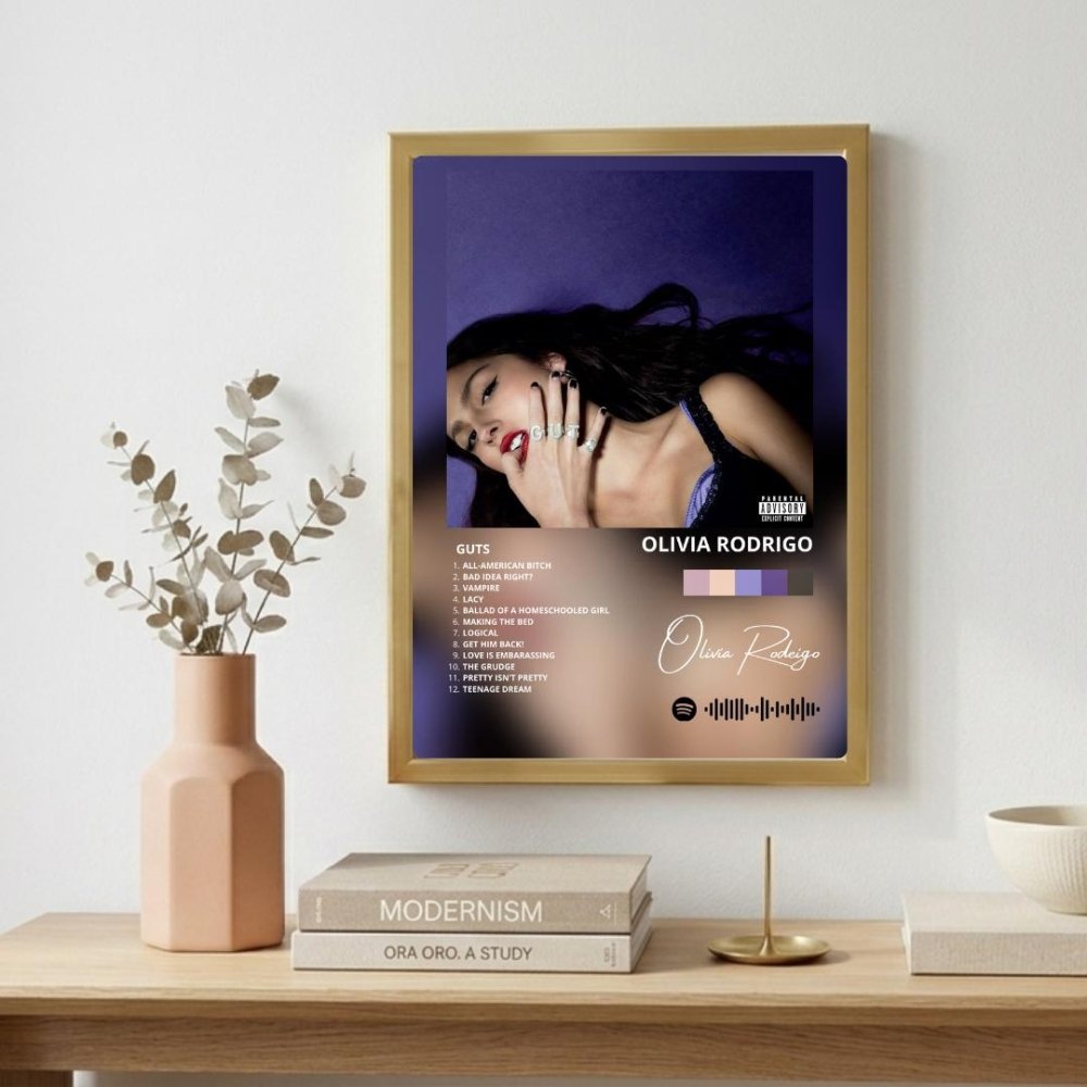 olivia rodrigo - guts - Vibes Districtolivia rodrigo - guts poster SilverVibes District