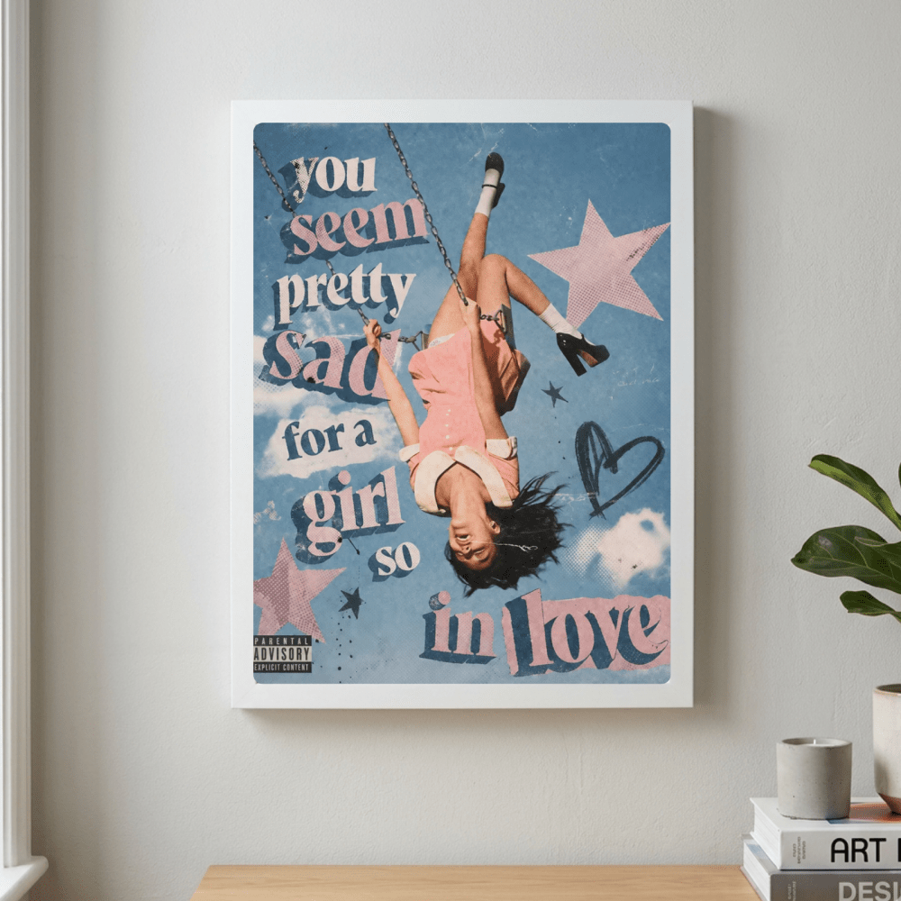 Olivia Rodrigo Poster with Frame - Vibes DistrictOlivia Rodrigo Poster with Frame SilverVibes District
