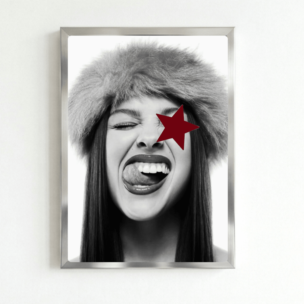 Olivia Rodrigo Poster with Frame - Vibes DistrictOlivia Rodrigo Poster with Frame SilverVibes District