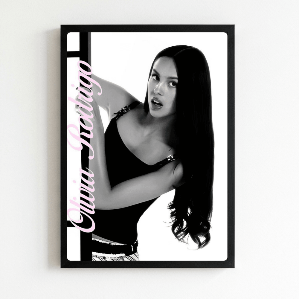 Olivia Rodrigo Poster with Frame - Vibes DistrictOlivia Rodrigo Poster with Frame NeroVibes District